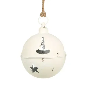 Artoure Hanging Bell Large White by Florabelle Living, a Christmas for sale on Style Sourcebook