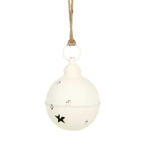 Artoure Hanging Bell Small White by Florabelle Living, a Christmas for sale on Style Sourcebook