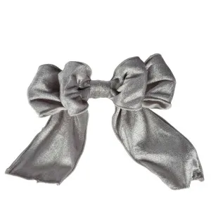 Velvet Clip On Bow Silver by Florabelle Living, a Christmas for sale on Style Sourcebook