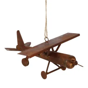 Grenfel Plane Hanging Ornament Rust by Florabelle Living, a Christmas for sale on Style Sourcebook