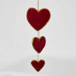Velvet Heart Garland by Florabelle Living, a Christmas for sale on Style Sourcebook