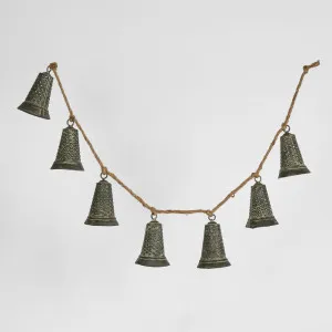 Hanging Bell Garland Charcoal by Florabelle Living, a Christmas for sale on Style Sourcebook