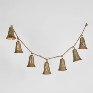 Hanging Bell Garland Bronze by Florabelle Living, a Christmas for sale on Style Sourcebook