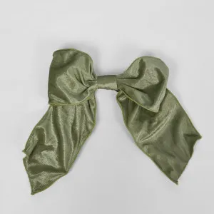 Velvet Clip On Bow Lge Green by Florabelle Living, a Christmas for sale on Style Sourcebook
