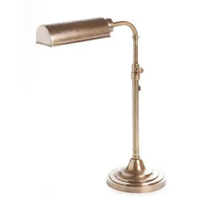 Brooklyn Desk Lamp Antique Brass by Florabelle Living, a Desk Lamps for sale on Style Sourcebook