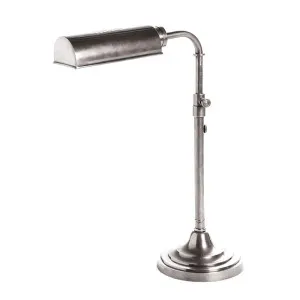 Brooklyn Desk Lamp Antique Silver by Florabelle Living, a Desk Lamps for sale on Style Sourcebook