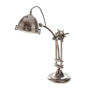 Seabury Desk Lamp Antique Silver by Florabelle Living, a Desk Lamps for sale on Style Sourcebook
