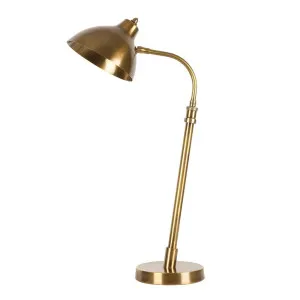 Hoovel Table Lamp Antique Brass by Florabelle Living, a Desk Lamps for sale on Style Sourcebook