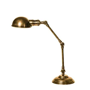 Stamford Desk Lamp Antique Brass by Florabelle Living, a Desk Lamps for sale on Style Sourcebook