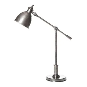 Vermont Desk Lamp Antique Silver by Florabelle Living, a Desk Lamps for sale on Style Sourcebook