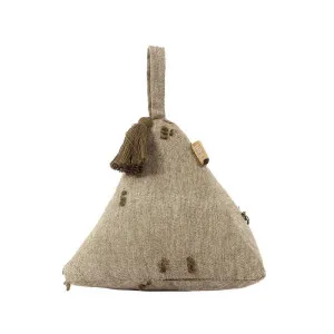 Tuft Triangle Doorstopper Burnt Olive by Florabelle Living, a Doormats for sale on Style Sourcebook