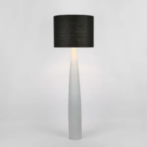 Samson Floor Lamp Base White With Black Shade by Florabelle Living, a Floor Lamps for sale on Style Sourcebook