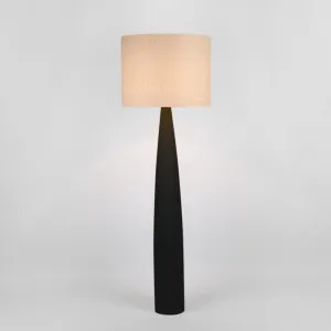 Samson Floor Lamp Base Black With Natural Shade by Florabelle Living, a Floor Lamps for sale on Style Sourcebook