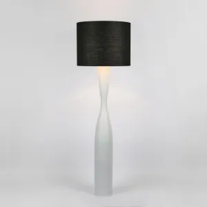 Callum Floor Lamp Base White With Black Shade by Florabelle Living, a Floor Lamps for sale on Style Sourcebook