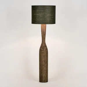 Callum Timber Floor Lamp Base With Black Shade by Florabelle Living, a Floor Lamps for sale on Style Sourcebook