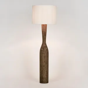 Callum Timber Floor Lamp Base With White Shade by Florabelle Living, a Floor Lamps for sale on Style Sourcebook