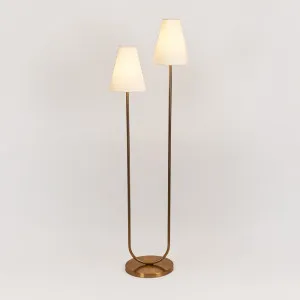 Aspen Floor Lamp Antique Brass by Florabelle Living, a Floor Lamps for sale on Style Sourcebook