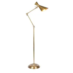 Grasshopper Floor Lamp Antique Brass by Florabelle Living, a Floor Lamps for sale on Style Sourcebook