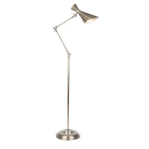 Grasshopper Floor Lamp Antique Silver by Florabelle Living, a Floor Lamps for sale on Style Sourcebook