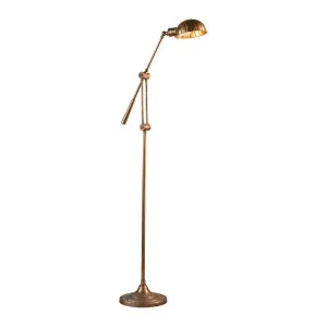 Calais Floor Lamp Antique Brass by Florabelle Living, a Floor Lamps for sale on Style Sourcebook
