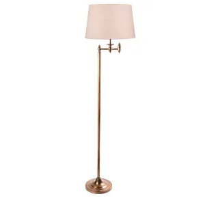 Macleay Floor Lamp Base Antique Brass by Florabelle Living, a Floor Lamps for sale on Style Sourcebook