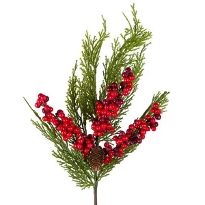 Red Berry And Pine Stem by Florabelle Living, a Plants for sale on Style Sourcebook