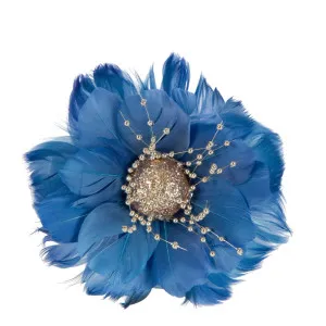 Andoune Feather Flower Electric Blue by Florabelle Living, a Plants for sale on Style Sourcebook