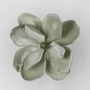 Grandiflora Clip On Velvet Magnolia Flower Green by Florabelle Living, a Plants for sale on Style Sourcebook