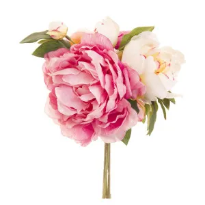 Peony Bouquet Mixed 30Cm Light Pink by Florabelle Living, a Plants for sale on Style Sourcebook
