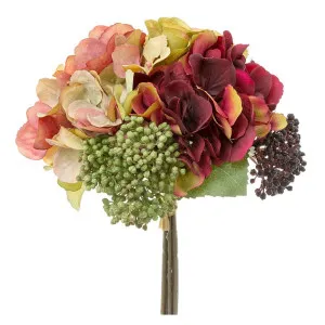Rose Hydrangea Bouquet 28Cm Pink & Green by Florabelle Living, a Plants for sale on Style Sourcebook