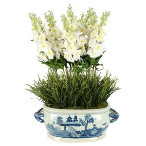 Mandy Delphinium Arrangement White by Florabelle Living, a Plants for sale on Style Sourcebook