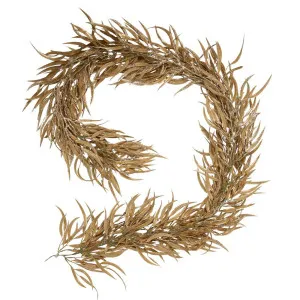 Glitter Eucalyptus Garland Gold by Florabelle Living, a Christmas for sale on Style Sourcebook
