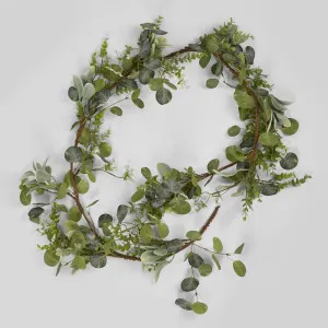 Eucalyptus Gypsophila Garland by Florabelle Living, a Christmas for sale on Style Sourcebook
