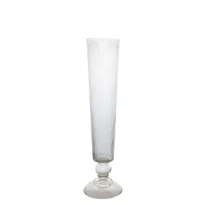 Cello Stripe Cut Glass Vase Small Clear by Florabelle Living, a Vases & Jars for sale on Style Sourcebook
