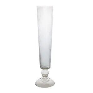 Cello Stripe Cut Glass Vase Large Clear by Florabelle Living, a Vases & Jars for sale on Style Sourcebook