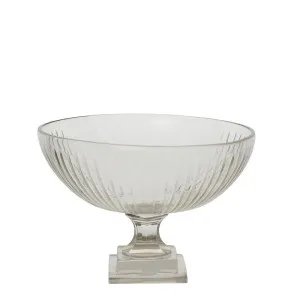 Cello Strip Cut Glass Bowl Clear by Florabelle Living, a Vases & Jars for sale on Style Sourcebook