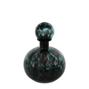 Jasper Glass Bottle Round Verdigris by Florabelle Living, a Vases & Jars for sale on Style Sourcebook