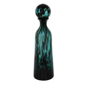 Jasper Glass Bottle Tall Verdigris by Florabelle Living, a Vases & Jars for sale on Style Sourcebook