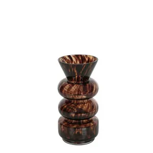 Jasper Glass Vase Small Tortoiseshell by Florabelle Living, a Vases & Jars for sale on Style Sourcebook
