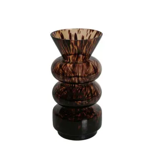 Jasper Glass Vase Large Tortoiseshell by Florabelle Living, a Vases & Jars for sale on Style Sourcebook
