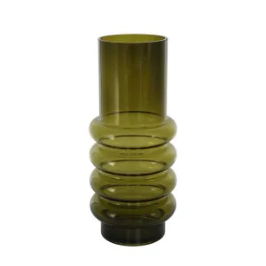 Remy Glass Vase Large Olive by Florabelle Living, a Vases & Jars for sale on Style Sourcebook