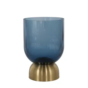 Carson Glass Vase Medium Blue by Florabelle Living, a Vases & Jars for sale on Style Sourcebook