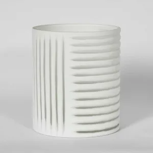 Hollis Vase Wide White by Florabelle Living, a Vases & Jars for sale on Style Sourcebook