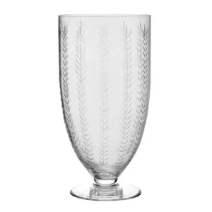 Leaf Cut Hurricane Large Clear by Florabelle Living, a Vases & Jars for sale on Style Sourcebook