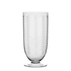 Leaf Cut Hurricane Small Clear by Florabelle Living, a Vases & Jars for sale on Style Sourcebook