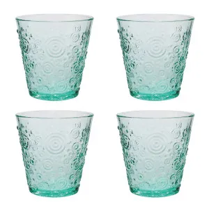 Drinking Glass Set Of 4 Sea Green 8Oz by Florabelle Living, a Glassware for sale on Style Sourcebook