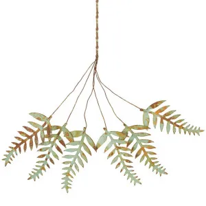 Fern Leaf Bundle Iron Green by Florabelle Living, a Statues & Ornaments for sale on Style Sourcebook