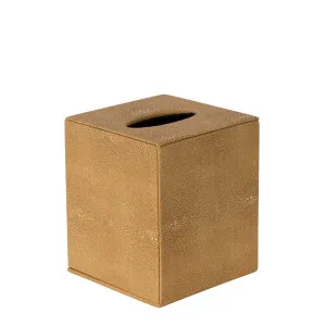 Hunter Square Tissue Box Ochre by Florabelle Living, a Statues & Ornaments for sale on Style Sourcebook