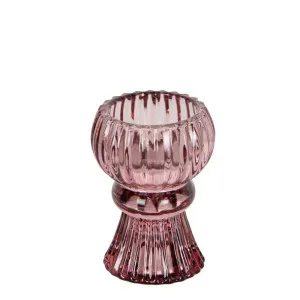 Salene Tealight & Candle Holder Pink by Florabelle Living, a Statues & Ornaments for sale on Style Sourcebook
