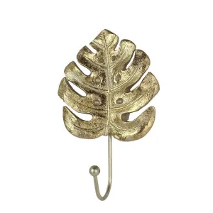 Monstera Leaf Polyresin Wall Hook by Florabelle Living, a Statues & Ornaments for sale on Style Sourcebook